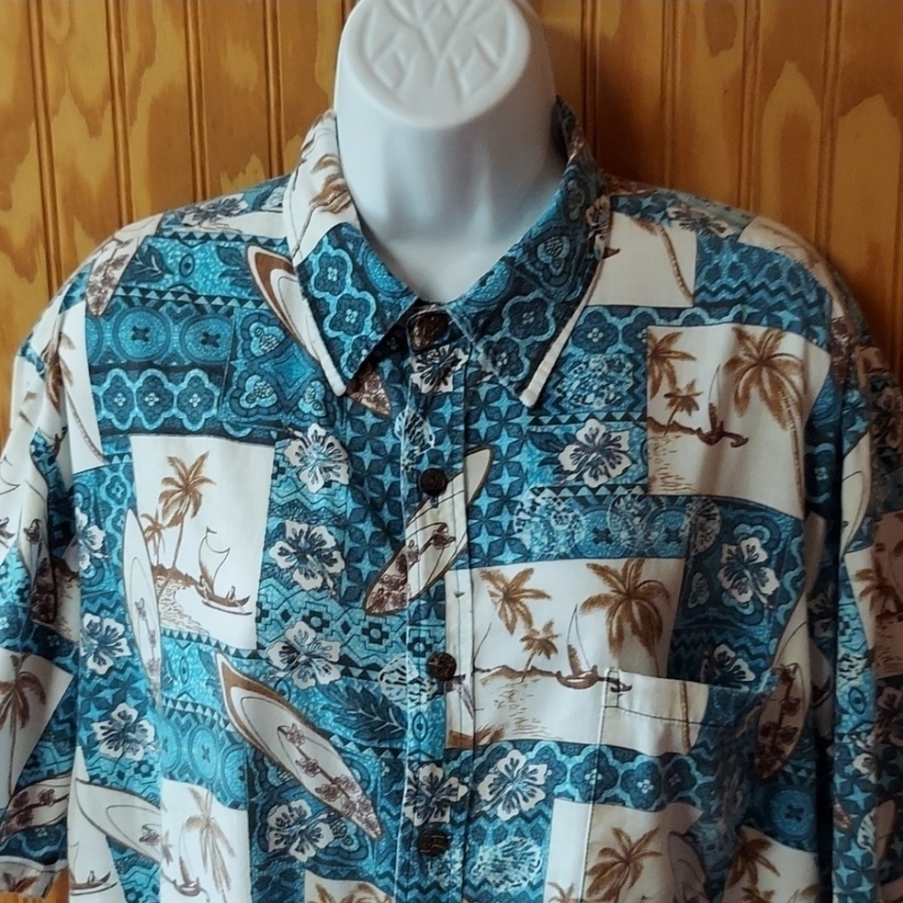 Island Blue button down